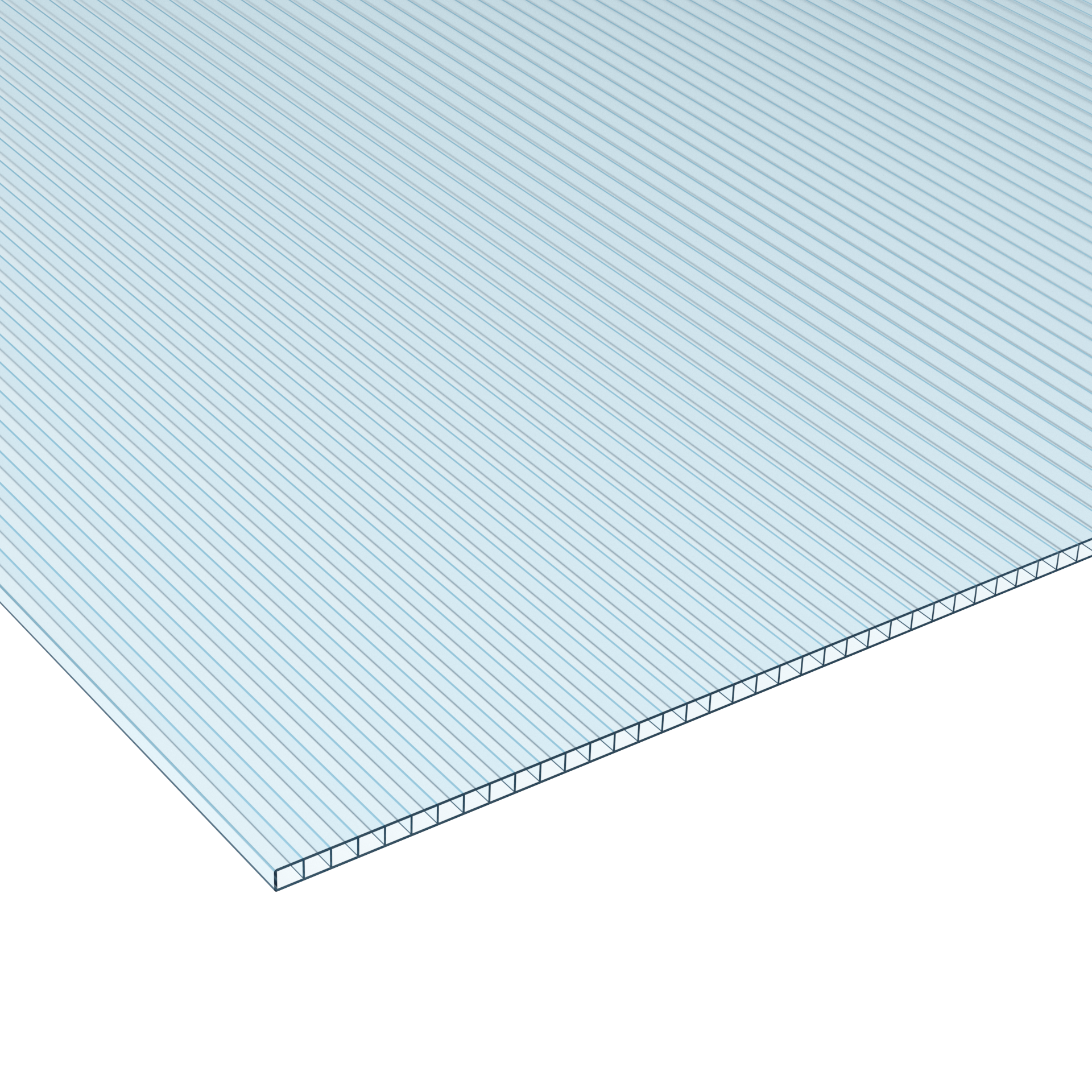 Policarb® 4 mm, 2 pareti, cristallo